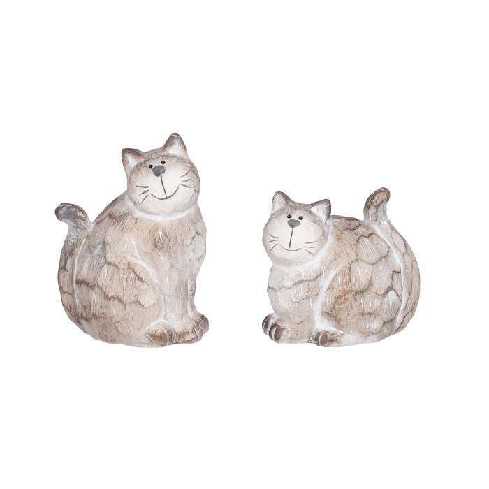 Levně Keramická dekorace kočka - různé druhy16cm