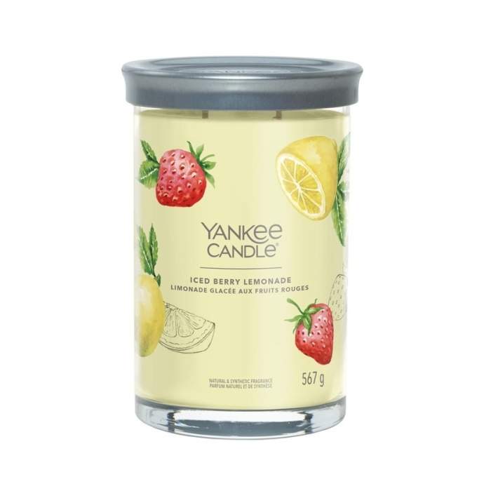 Levně Svíčka YANKEE CANDLE Signature Tumbler 567g Iced Berry Lemonade